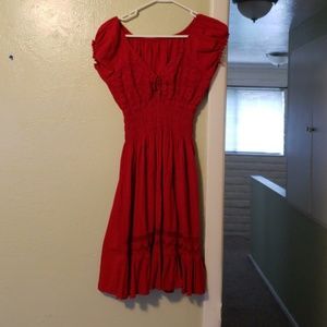 Red dress from Mexico